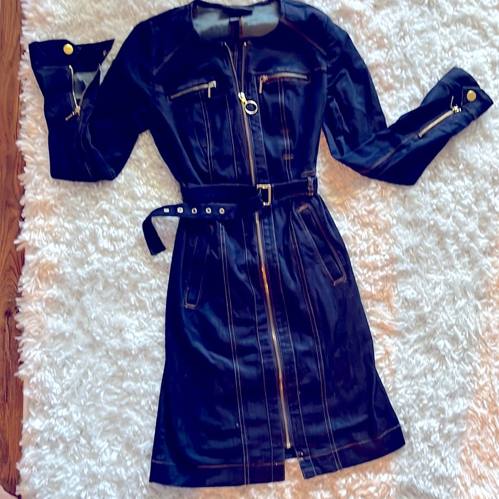 INC blue denim dress size 0.